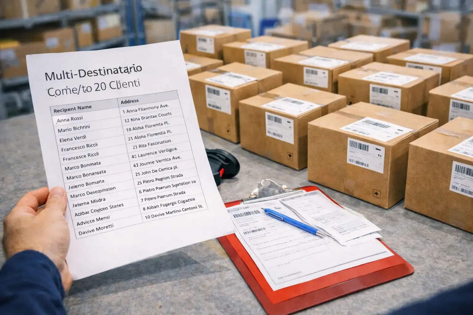 Multi-Destinatario: Come Spedire a 20 Clienti Diversi Senza Impazzire